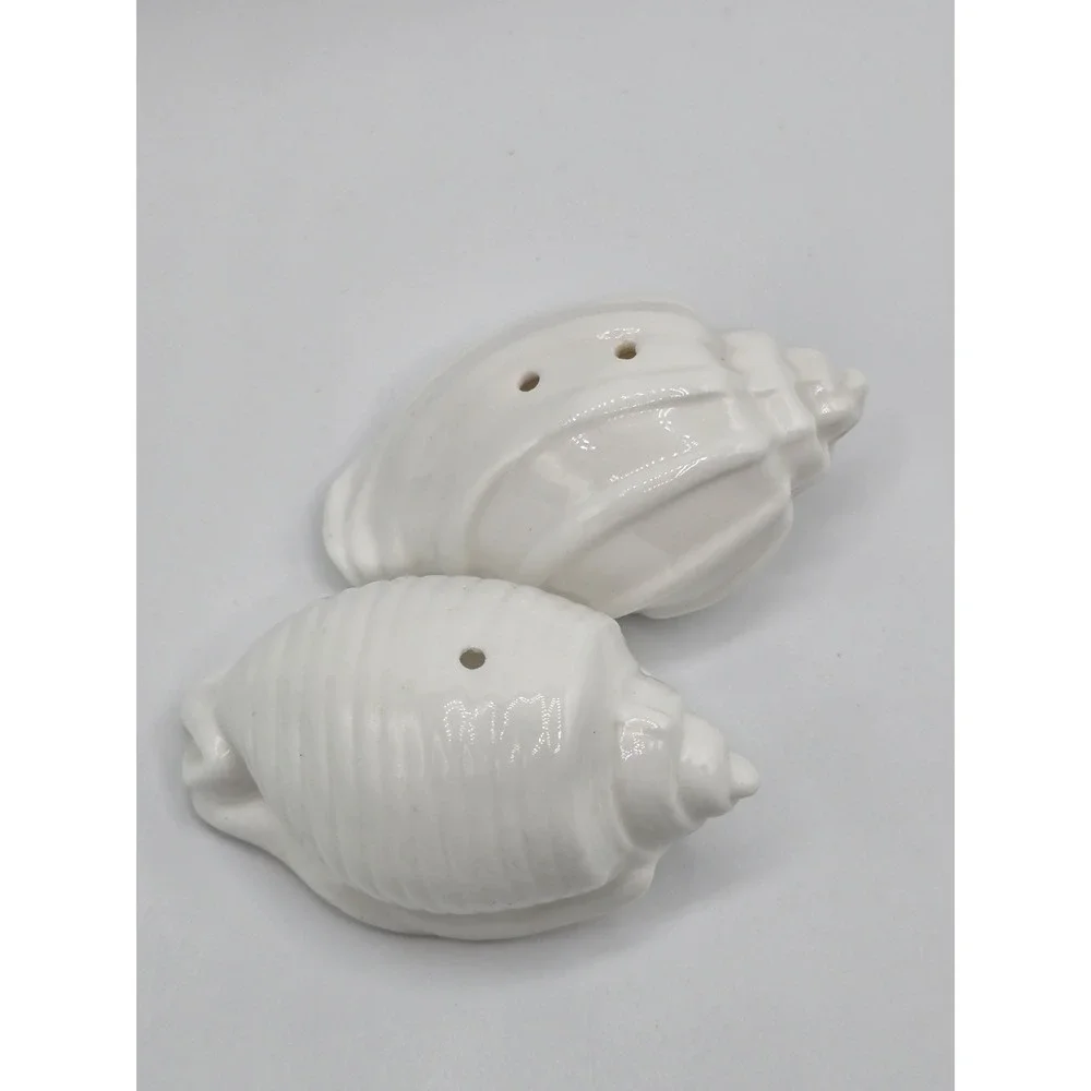 Vintage‎ Rare Sea Shell Salt and Pepper Bone China By Stafford